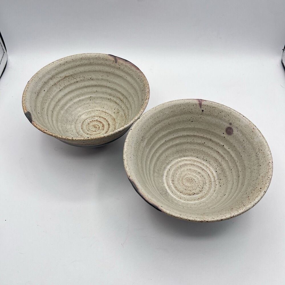Studio Art Set Of Bowls - 2, Signed On Bottom